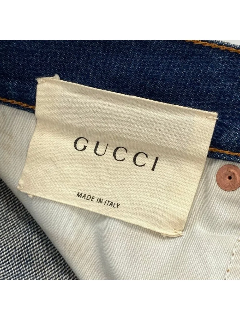 Gucci Dragon Flower Embroidery Vintage Wash Denim Pants Flour Embroidered Jeans